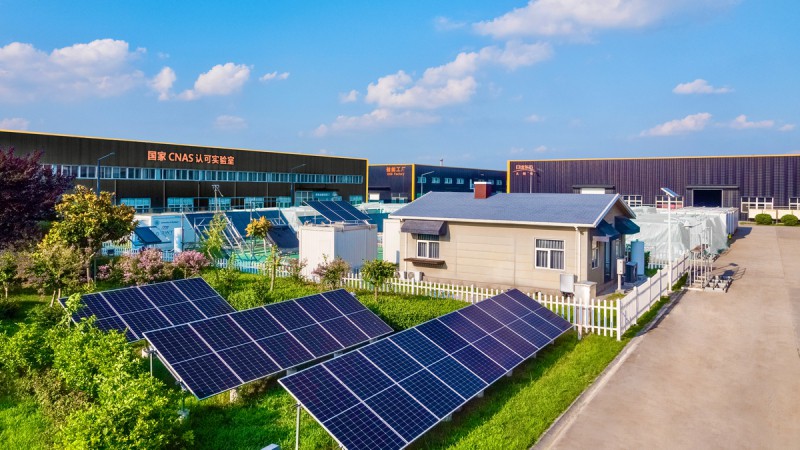 江蘇連云港太陽雨零碳小屋光儲充熱一體化解決方案示范項目